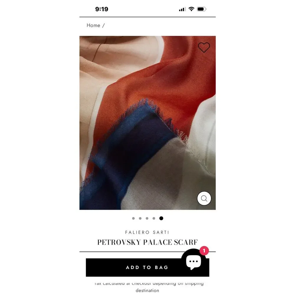 Faliero Sarti Massimo Listri Cashmere Modal Petrovsky Palace XL Art Scarf $359